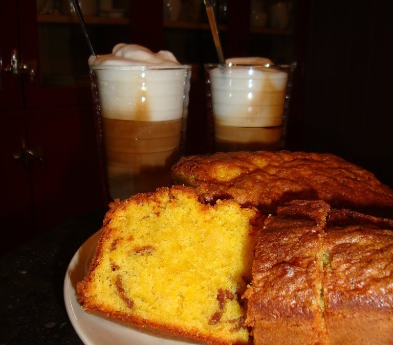 Apple and left-over-Biscuits Cake
