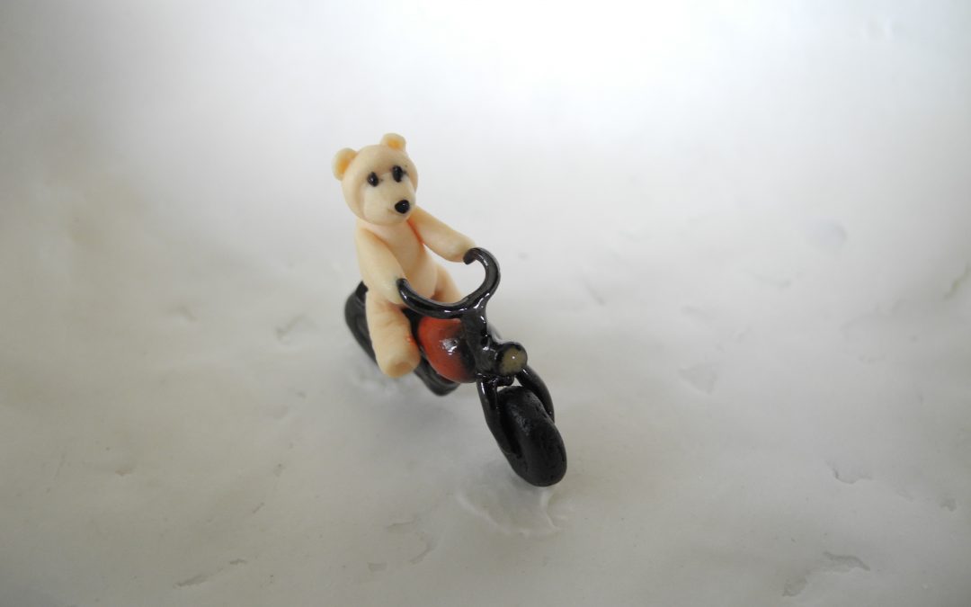 Story bowl “Teddy goes for a ride.”